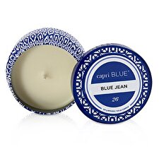 Capri Blue 蓝白花纹旅行铝罐装蜡烛 - Blue Jean 241g/8.5oz