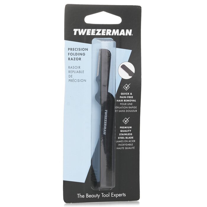 Tweezerman Precision Folding Brow Razor Black Cosmetics Now Australia