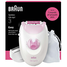 Braun Silk-épil 3 3-033 Pink Corded Epilator
