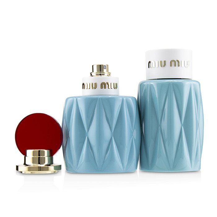 miumiu 香水 ボディローション コフレセット ミュウミュウ、フレグランスとボディローションをセットした限定