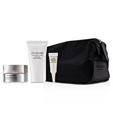 Shiseido Men Total Age-Defense Program Set: 1xTotal Revitalizer Cream 50ml+1xCleansing Foam 30ml+1xTotal Revitalizer Eye 3ml+1xPouch 4pcs