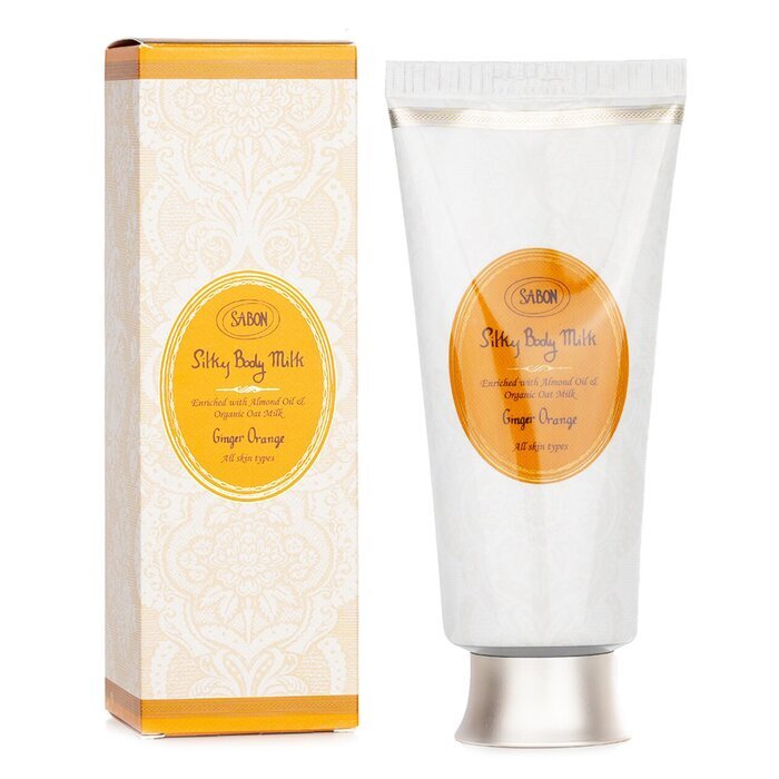 「バラ売り可」SABON シルキーボディミルク ジンジャーオレンジ 200ml サボン シルキーボディミルク - ジンジャー・オレンジ 200ml
