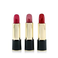 Lancome 3 L'Absolu Rouge Hydrating Shaping Lipcolor Trio Set (3x Lipcolor + Pouch) 3pcs+1Pouch