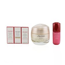 Shiseido Anti-Wrinkle Ritual Benefiance Wrinkle Smoothing Cream Enriched Set (For Dry Skin): Wrinkle Smoothing Cream Enriched 50ml + Cleansing Foam 5ml + Softener Enriched 7ml + Ultimune Concentrate 10ml + Wrinkle Smoothing Eye Cream 2ml 5pcs+1pouch