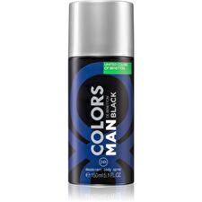 Benetton Colors Man Black Anti-perspirant Spicy Deodorant Spray For Men 150ml