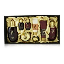 Whoo (The History Of Whoo) Jinyulhyang Essential Revitalizing Set: Balancer (150ml+20ml) + Emulsion (110ml+20ml) + Cream 30ml + Eye Cream 4ml + Cleansing Foam 40ml + Purifying Mask 30ml 8pcs