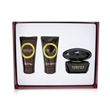 Versace Crystal Noir Coffret: Eau De Toilette Spray 50ml/1.7oz + Bath & Shower Gel 50ml/1.7oz + Body Lotion 50ml/1.7oz 3pcs