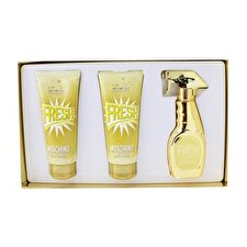 Moschino Gold Fresh Couture Coffret: Eau De Parfum Spray 50ml/1.7oz + The Freshest Body Lotion 100ml/3.4oz + The Freshest Bath & Shower Gel 100ml/3.4oz 3pcs
