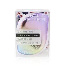 Tangle Teezer Pearlescent Matte Chrome Compact Styler - Professional Hair Brush