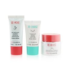 My Clarins The Essentials Set: Re-Boost Hydrating Cream 50ml+ Re-Move Cleansing Gel 30ml+ Re-Charge Sleep Mask 15ml 3pcs