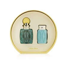 Miu Miu L'Eau Bleue Coffret: Eau De Parfum Spray 100ml/3.4oz + Body Lotion 100ml/3.4oz 2pcs