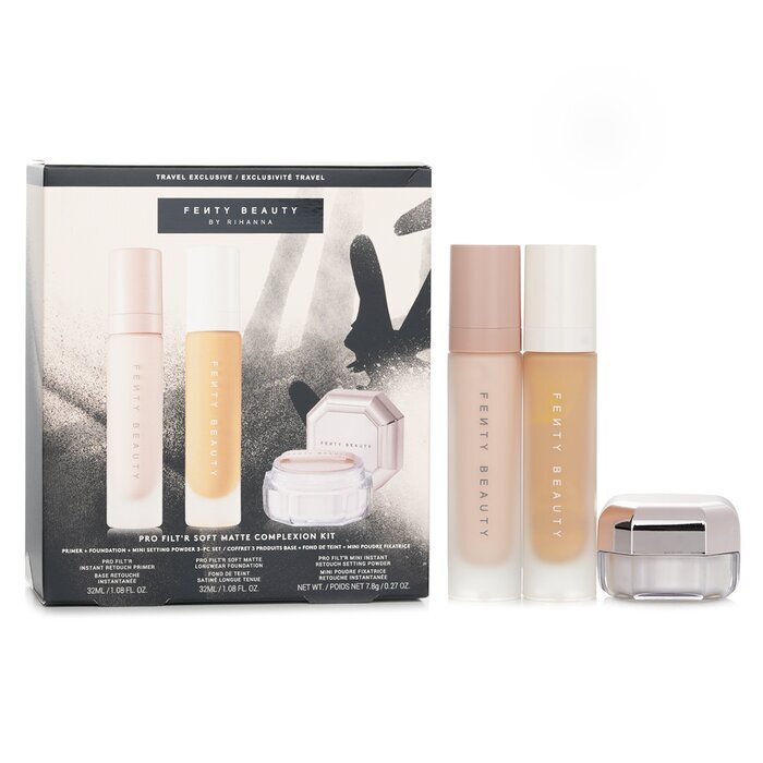Fenty Beauty By Rihanna Pro Filt R Soft Matte Complexion Kit Foundation 32ml Primer 32ml Instant Retouch Setting Powder 7 8g 210 3pcs Cosmetics Now Hong Kong