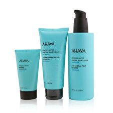 Ahava Sea-Kissed Mineral Delights Set: Mineral Body Lotion 250ml+ Mineral Hand Cream 100ml+ Mineral Shower Gel 40ml 3pcs
