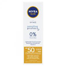 Nivea Sun Uv Face Sensitive Protect Spf50 Cream 50ml