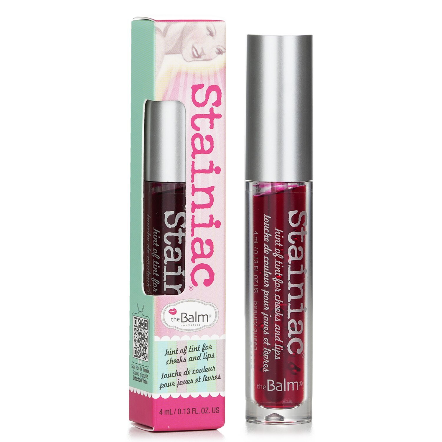 Stainiac : Lip & Cheek Stain - 4 Colors - Beauty Queen - 4ml