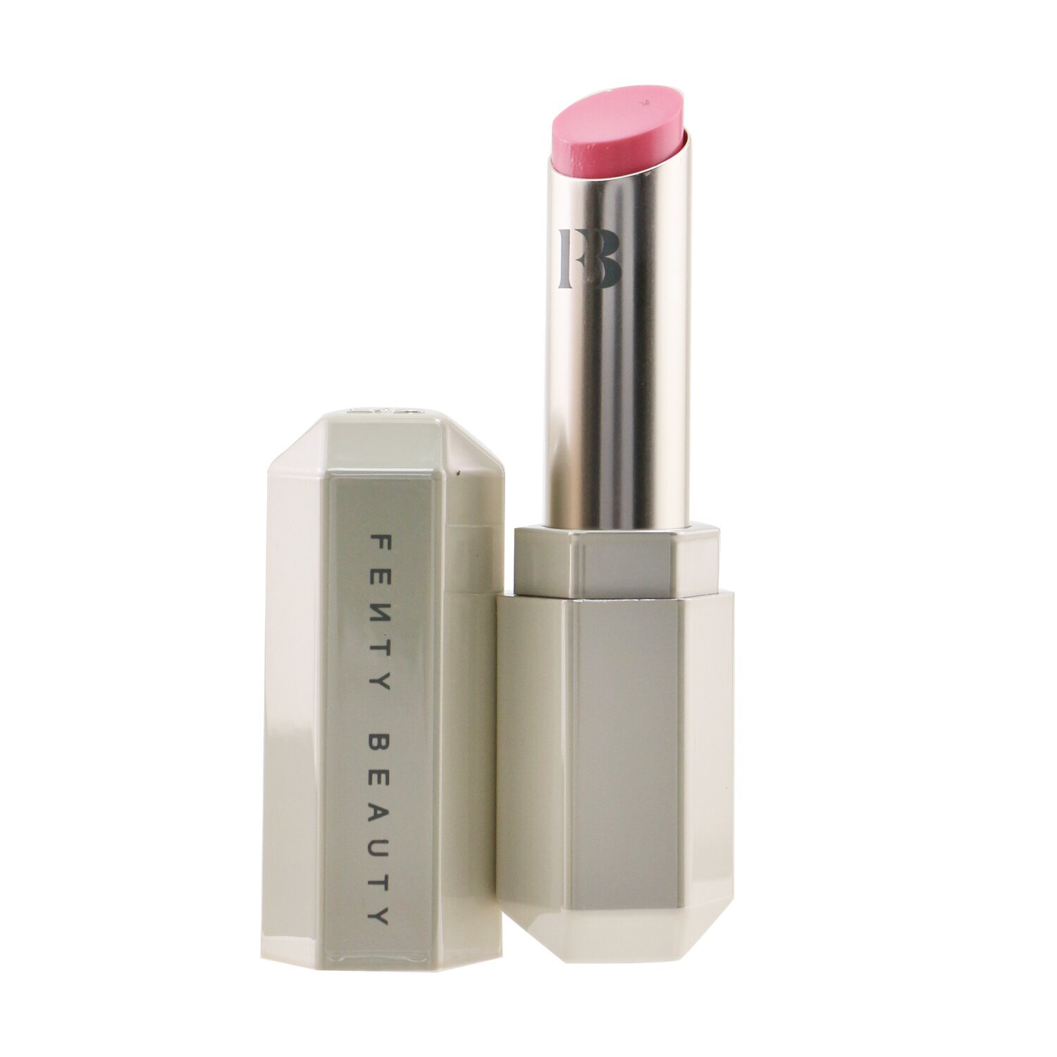 Fenty Beauty by Rihanna Slip Shine Sheer Shiny Lipstick 02 $uga Kiss  (Bubblegum Pink)