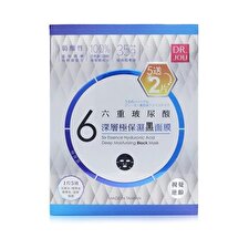 DR. JOU (By Dr. Morita) Six Essence Hyaluronic Acid Deep Moisturizing Black Mask 7pcs