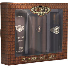 Cuba Prestige Gift Set Eau De Toilette 90ml Shower Gel 200ml And Aftershave 100ml 90ml