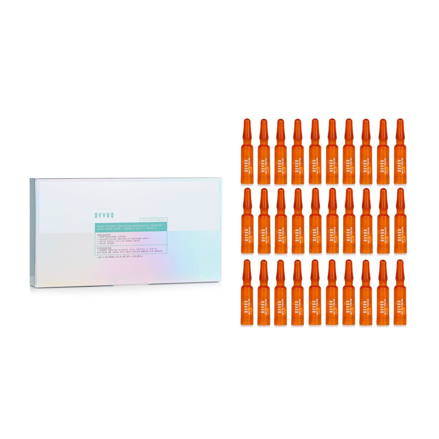 Devdo Human Placenta Replication Comprehensive Ingredient White Toning Serum - 1ml x 30