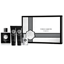 Vince Camuto Set Vince Camuto: Virtu Eau De Toilette For Men 100ml & Virtu Eau De Toilette For Men 15ml & Virtu Moisturizing After-shave Balm 90ml & Virtu Shower Gel Body 90ml