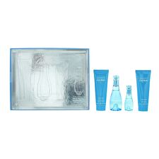 Davidoff Set Davidoff: Cool Water Body Lotion Body 75ml & Cool Water Eau De Toilette For Women 50ml & Cool Water Shower Gel All Skin Types 75ml & Cool Water Eau De Toilette For Women 15ml *miniature