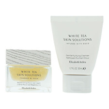 Elizabeth Arden Set Elizabeth Arden: White Tea Skin Solutions Purifying Cleansing Cream 50ml & White Tea Skin Solutions Replenishing Gel Cream For Face 50ml