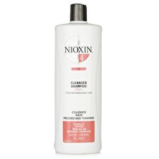 Nioxin System 4 Shampoo Cleanser - Cleansing Shampoo For Fine Colored Significantly Thinning Hair 1000ml