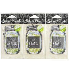 John's Blend Air Freshener - Lime & Basil 3pcs