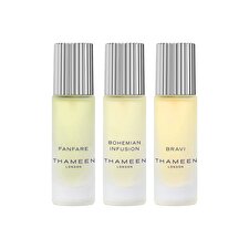 Thameen London Set Thameen London: Fanfare Eau De Cologne Unisex 10ml & Bohemian Infusion Eau De Cologne Unisex 10ml & Bravi Extrait De Parfum Unisex 10ml