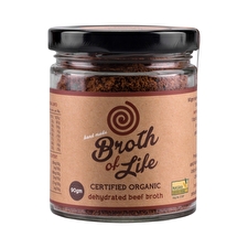 Broth Of Life Organic Dehydrated Beef Broth Jar 90g Sell Through