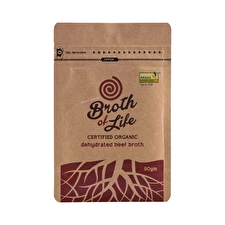 Broth Of Life Organic Dehydrated Beef Broth Refill Satchel 90g Sell Through