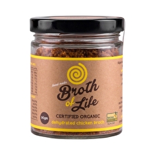 Broth Of Life Organic Dehydrated Chicken Broth Jar 90g Sell Through