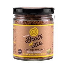 Broth Of Life Organic Dehydrated Chicken Broth Fodmap Friendly 90g Sell Through