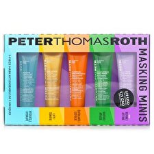Peter Thomas Roth Masking Minis Set: Antioxidant Mask+De-Tox Hydrator+Enzymatic Dermal Resurfacer+Pure Luxury Lift & Firm+Hydrating Gel 5pcs