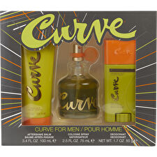 Liz Claiborne Curve Cologne Spray 60ml/2.5oz & Aftershave Balm 90ml/3.4oz & Deodorant Stick 30ml/1.7oz