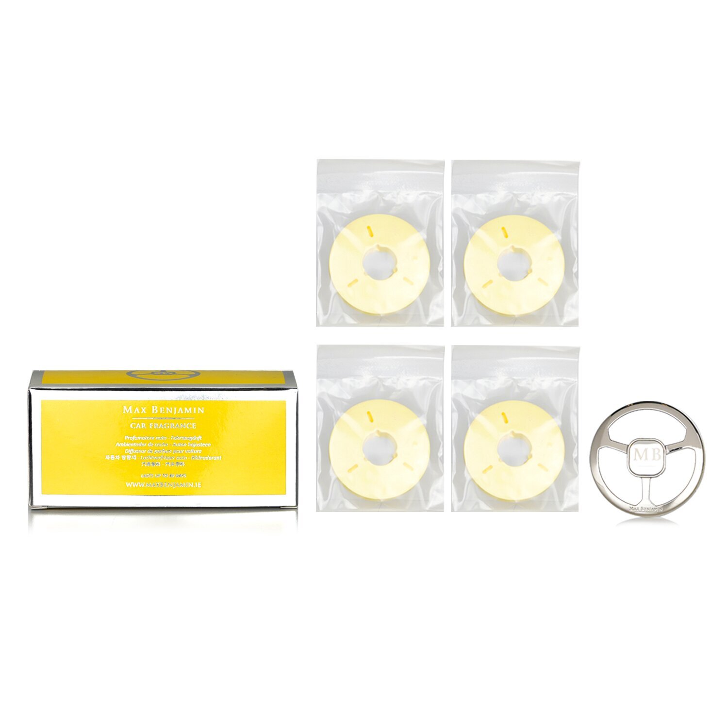Max Benjamin Car Fragrance Refill Set Lemongrass Ginger