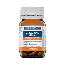 Ethical Nutrients Mega Zinc 40mg 60t