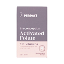 Perdays Preconception Activated Folate & B-vitamins 60t