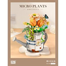 LOZ Mini Blocks - Watering Pot Flower Pot Building Bricks Set 23 x 17 x 8cm