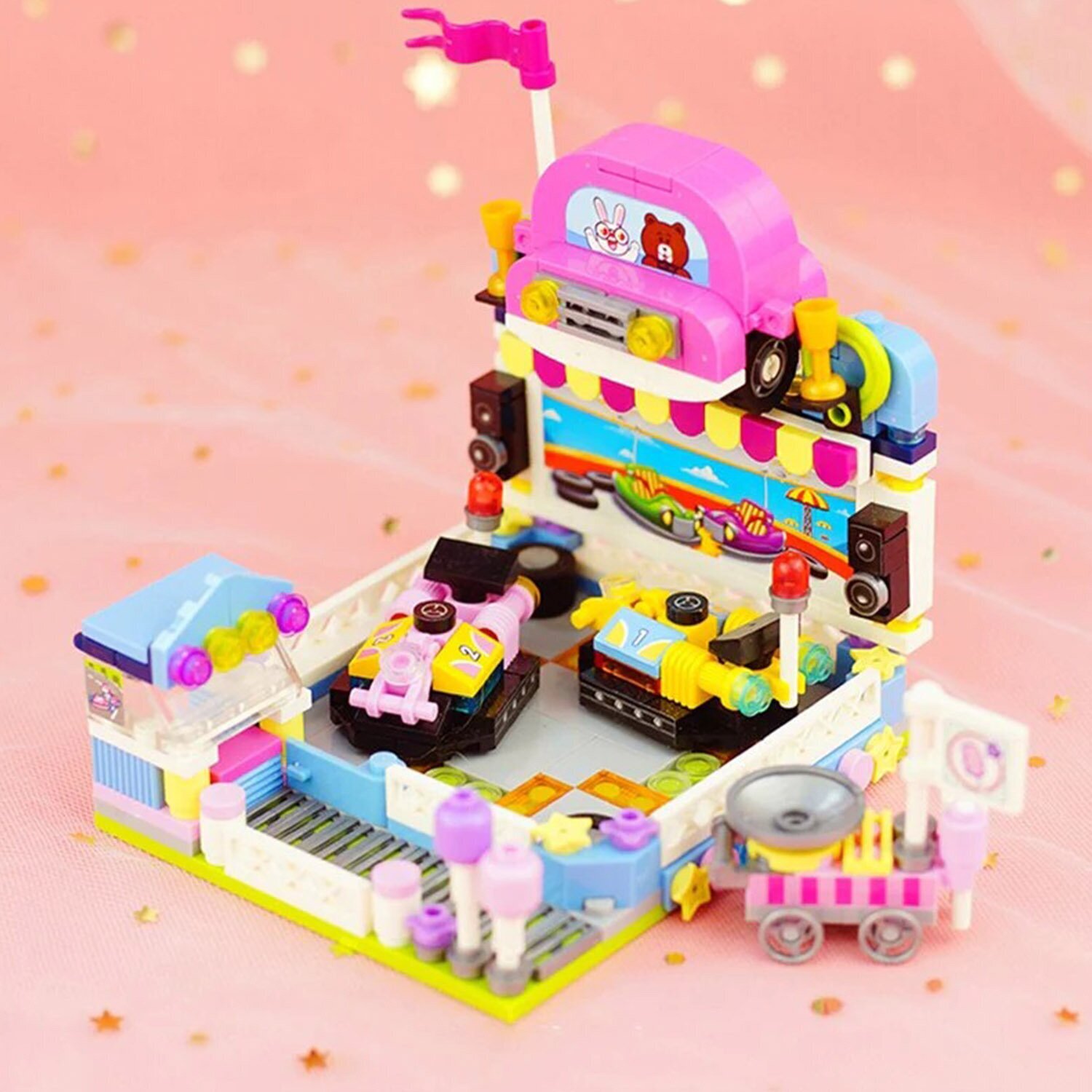 LOZ Dream Amusement Park Series Bumper Car Building Bricks Set