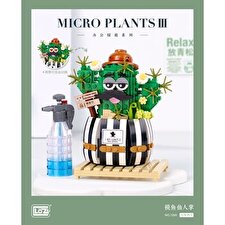 LOZ Mini Blocks - Cactus Building Bricks Set 11 x 6.5 x 24cm
