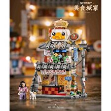 LOZ Mini Block - Roast Restaurant Building Bricks Set 20 x 15 x 8cm