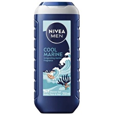 Nivea Shower Gel For Skin And Hair Cool Marine (3 In 1 Shower Gel) 250ml