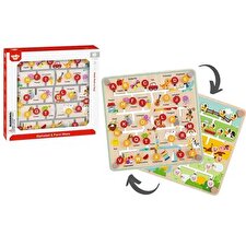 Tooky Toy Co Alphabet & Farm Maze 30x30x4cm