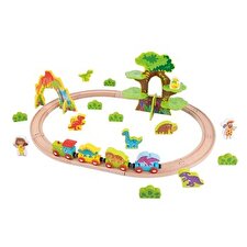 Tooky Toy Co Dinosaur Train Set-Medium 65x50x22cm