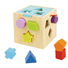 Tooky Toy Co SHAPE SORTER 15x15x15cm