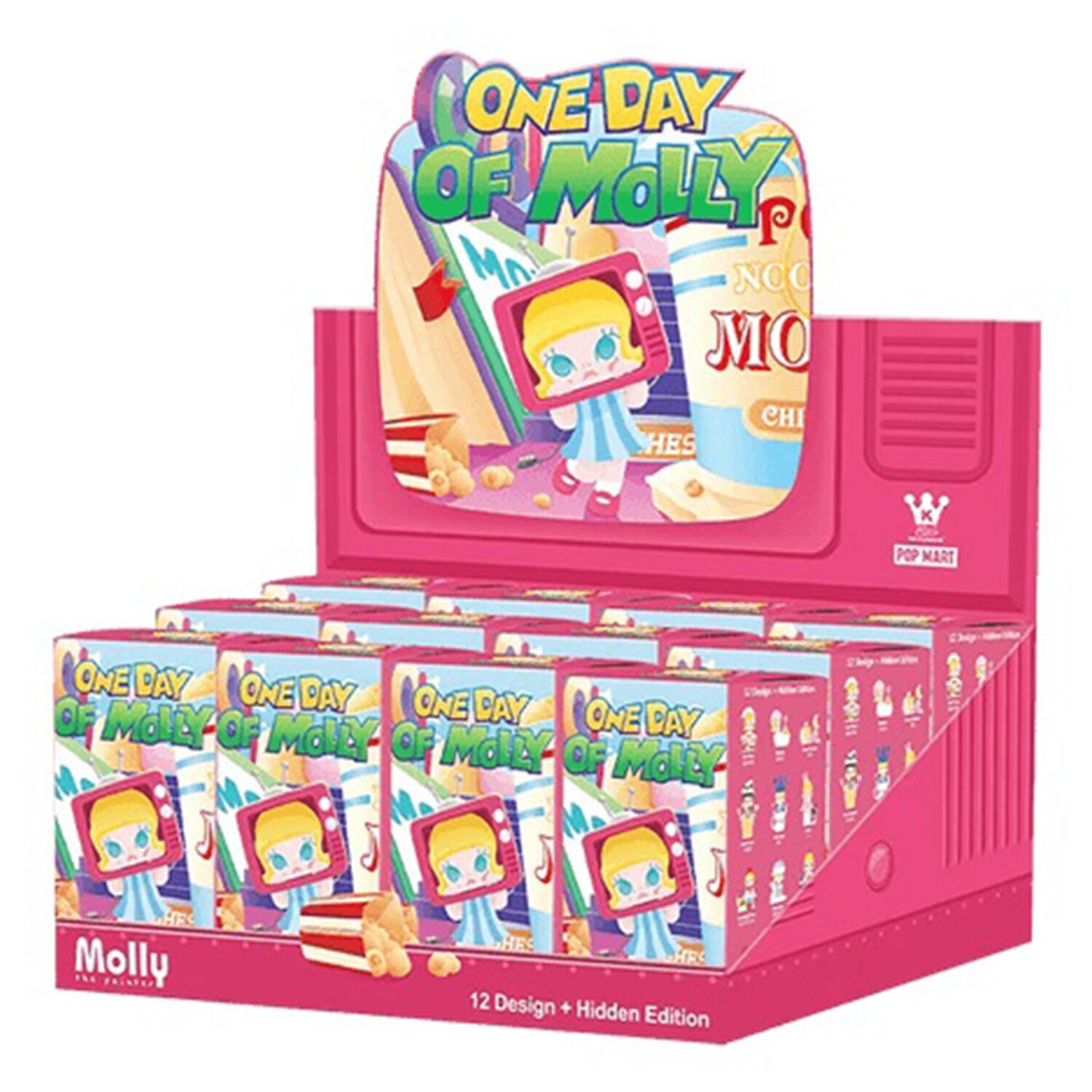 POP MART One Day of Molly 12個セット Popmart Molly Baby one days (Case of 12 Blind Boxes) 29x22x12cm