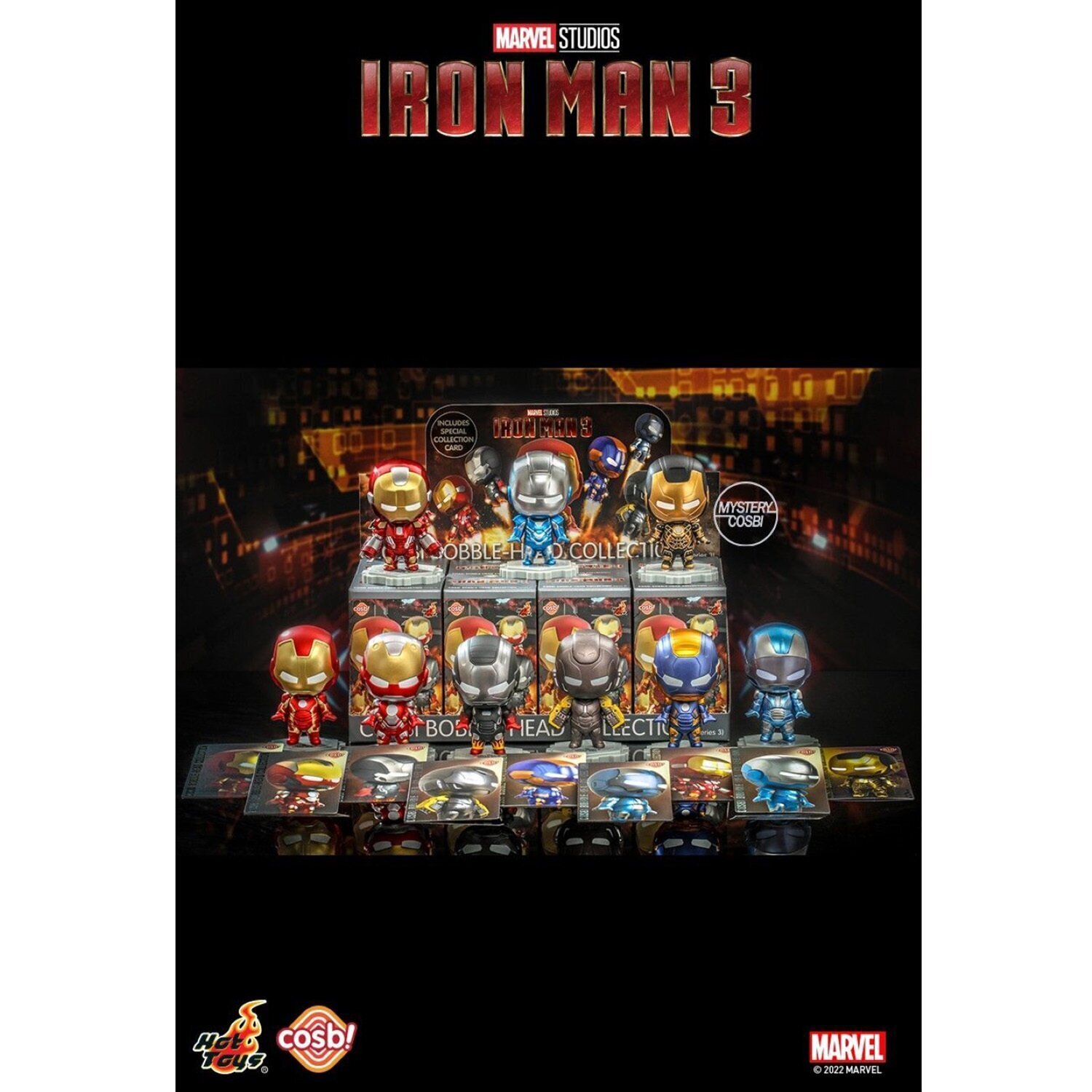 Hot Toys Iron Man 3 - Iron Man Cosbi Bobble-Head Collection 