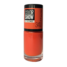 Maybelline Color Show 60 Seconds Nail Polish Nr. 341 Orange Attach 7ml