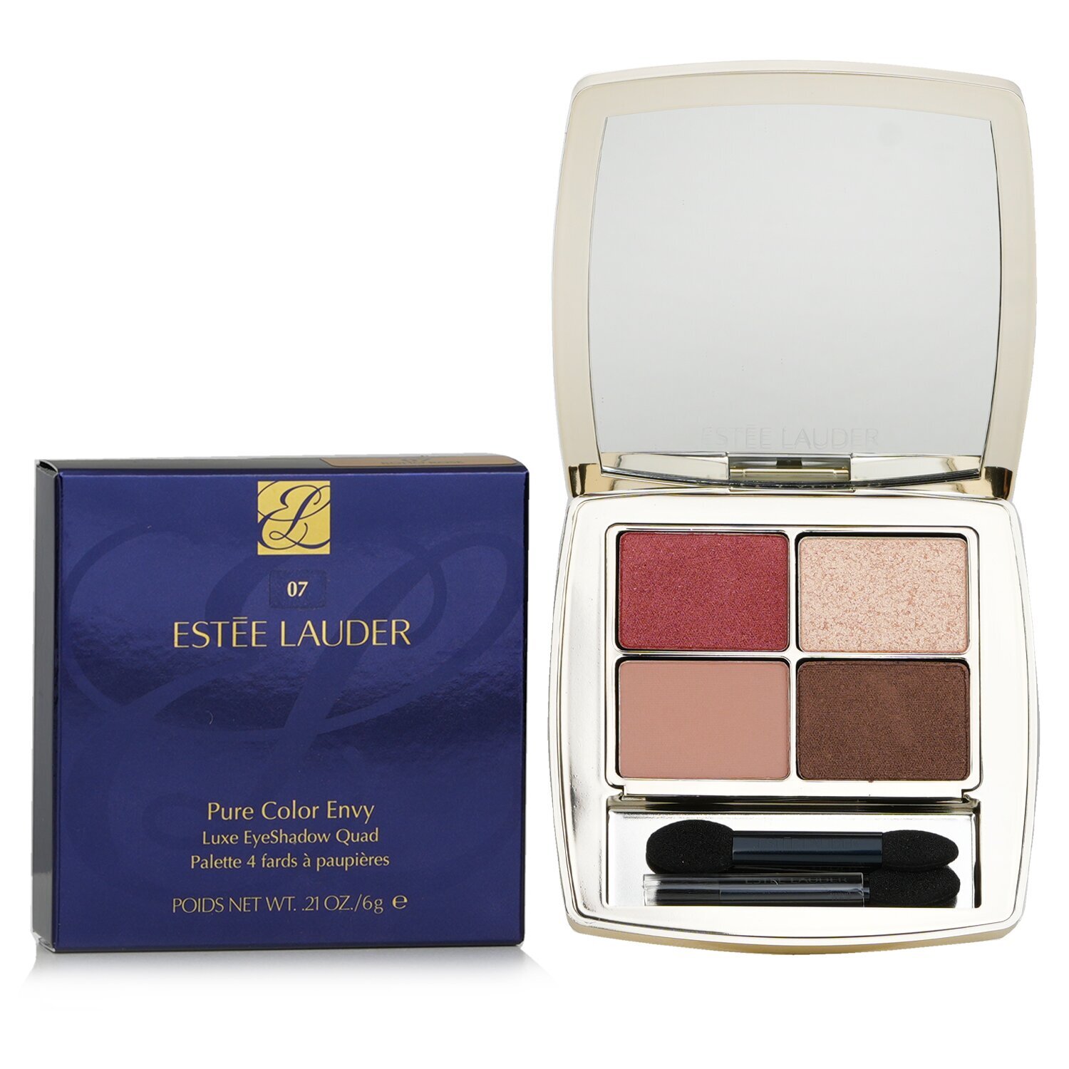 Estee Lauder Pure Color Envy Luxe Eyeshadow Quad # 07 Boho Rose 6g